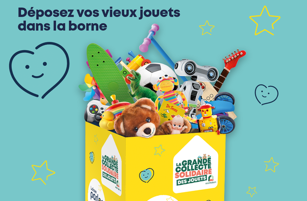 Grande collecte solidaire de jouets : "Laisse parler ton cœur"